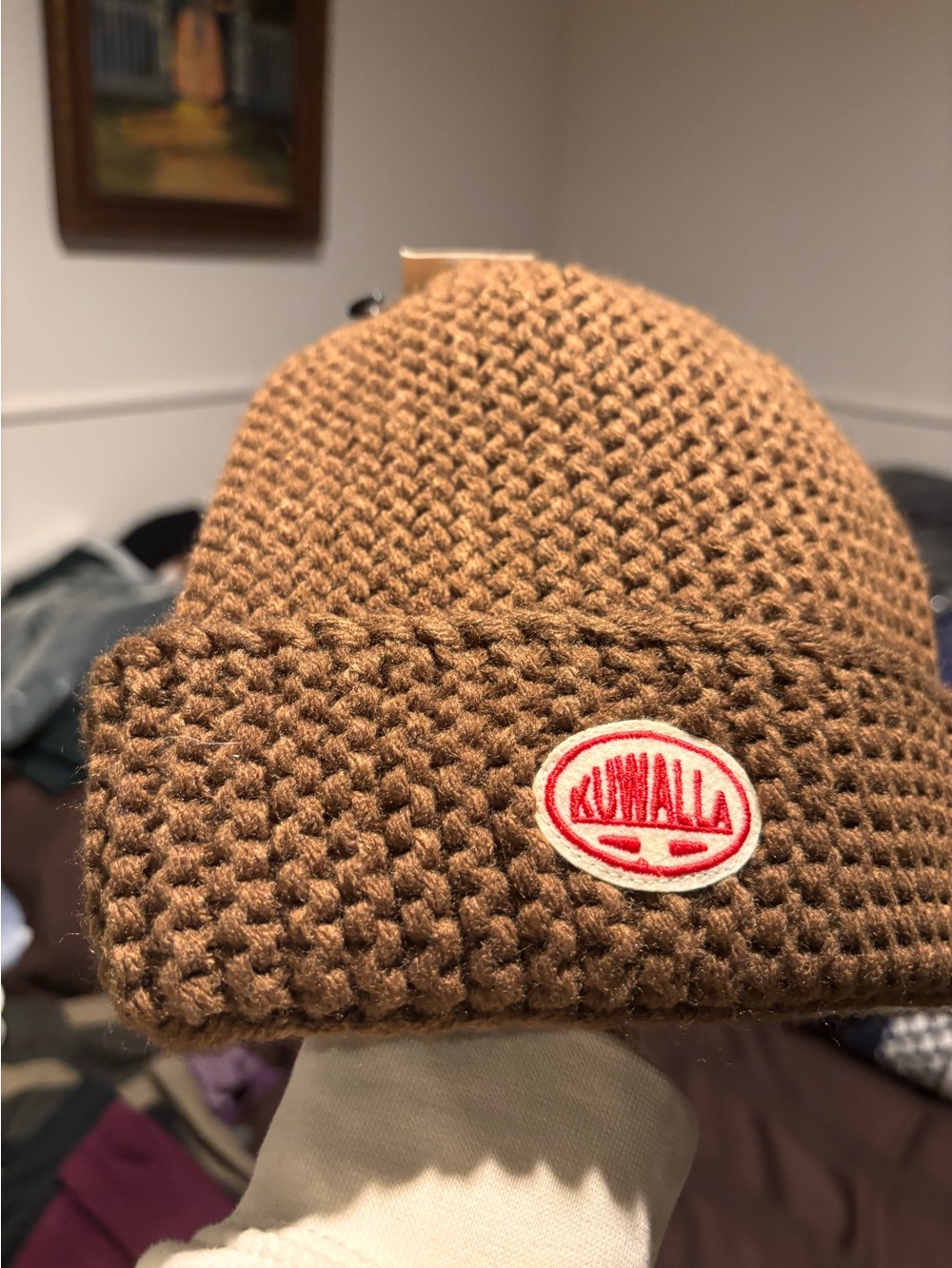 Unbranded Men's Knit Cuffed Beanie - Olive